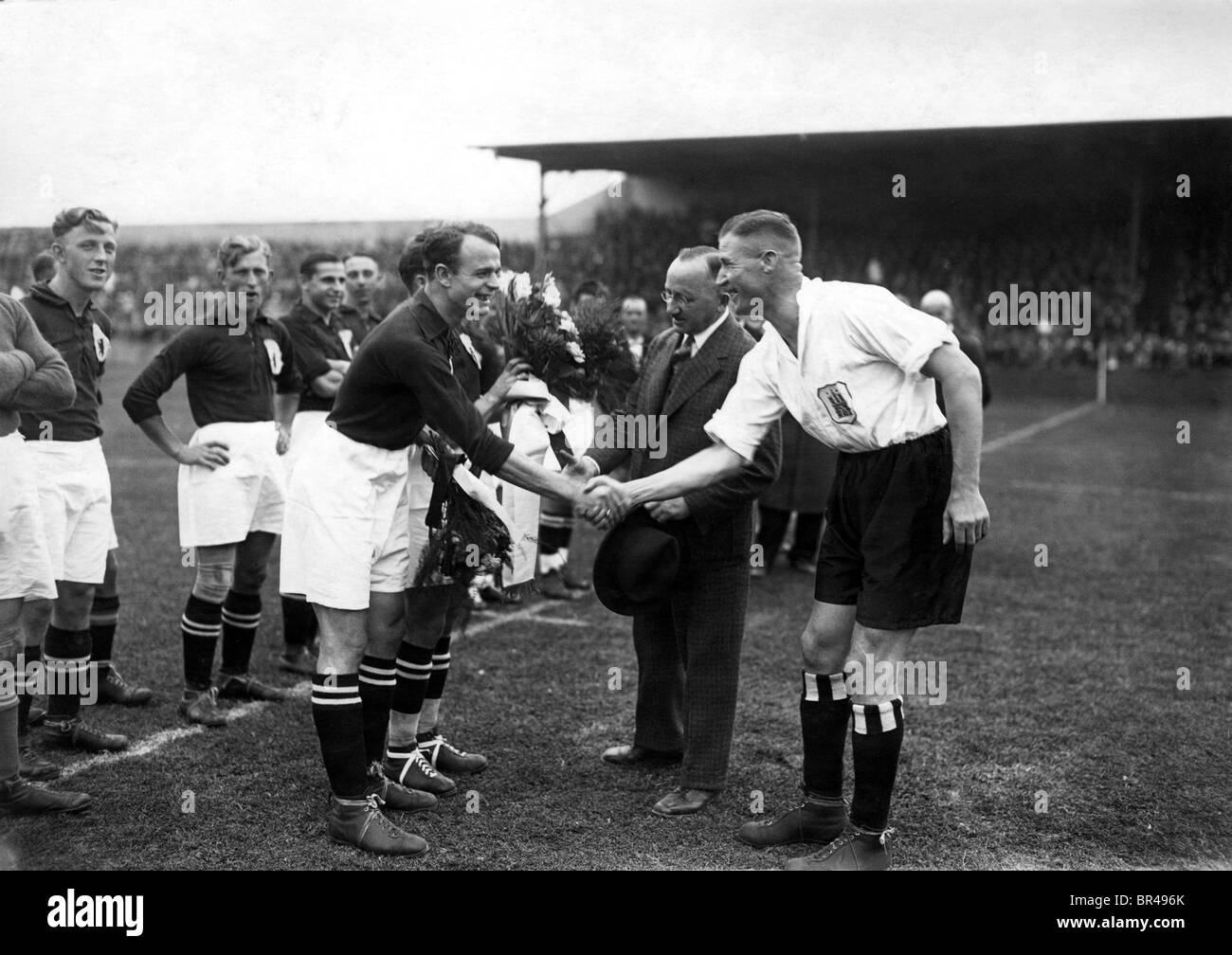 Imagen histórica, fútbol, ca. 1925 Foto de stock