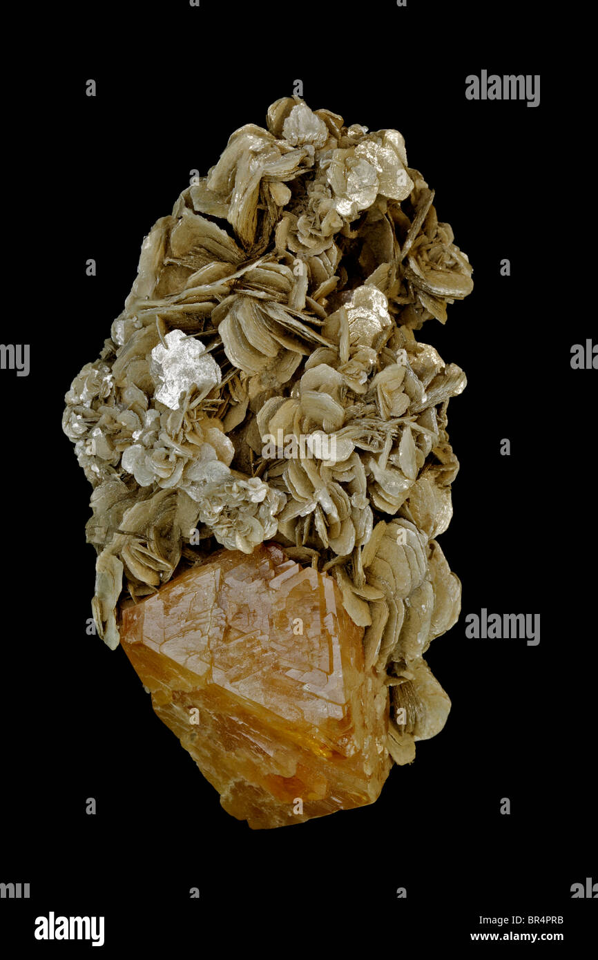 La Scheelita - Calcio tungstato - Un mineral de Tungsteno, Fluorescente -  Los depósitos frecuentemente encontrado por la prospección con luz UV  Fotografía de stock - Alamy
