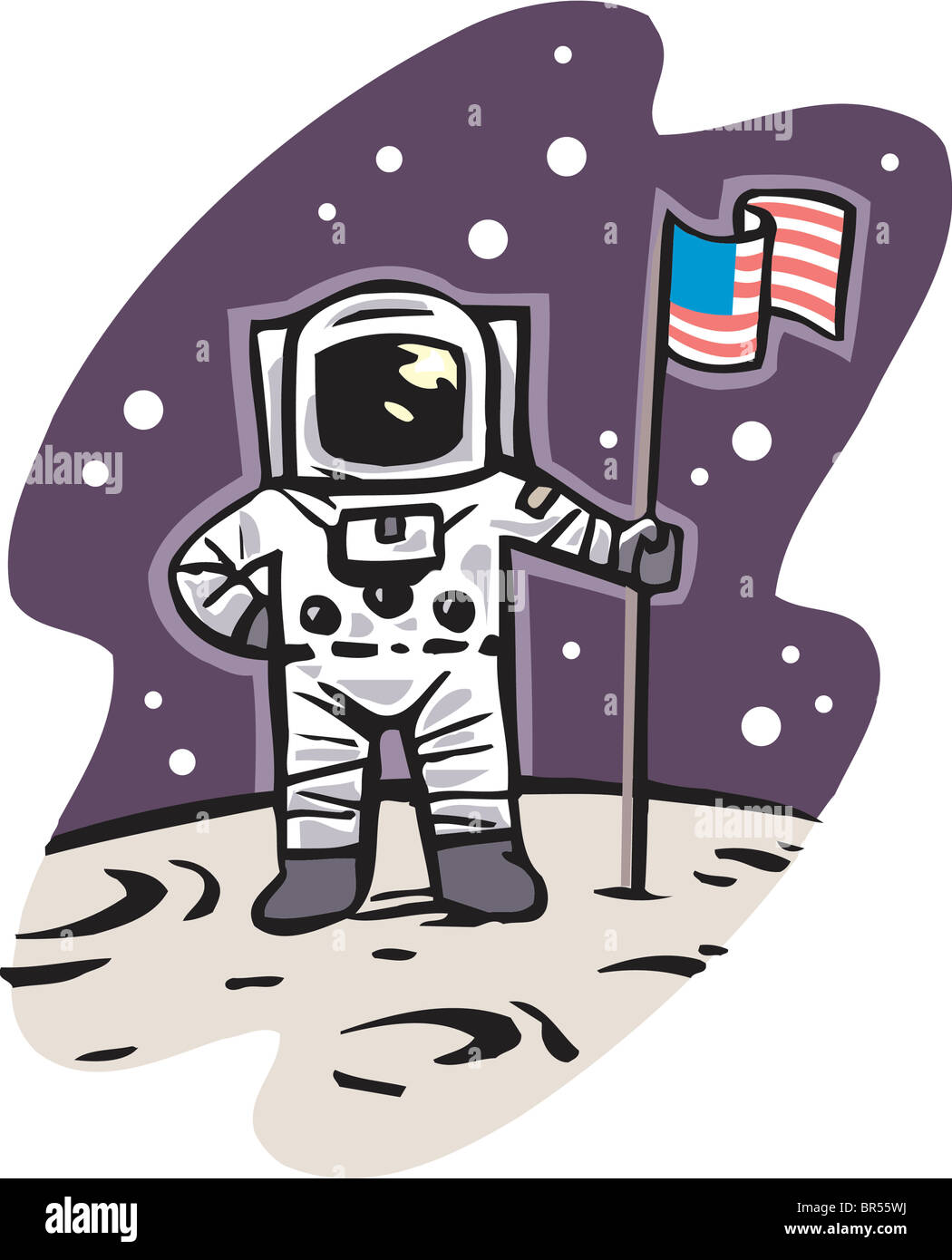 Un astronauta norteamericano en la luna Fotografía de stock - Alamy Un astronauta norteamericano en la luna Fotografía de stock - Alamy