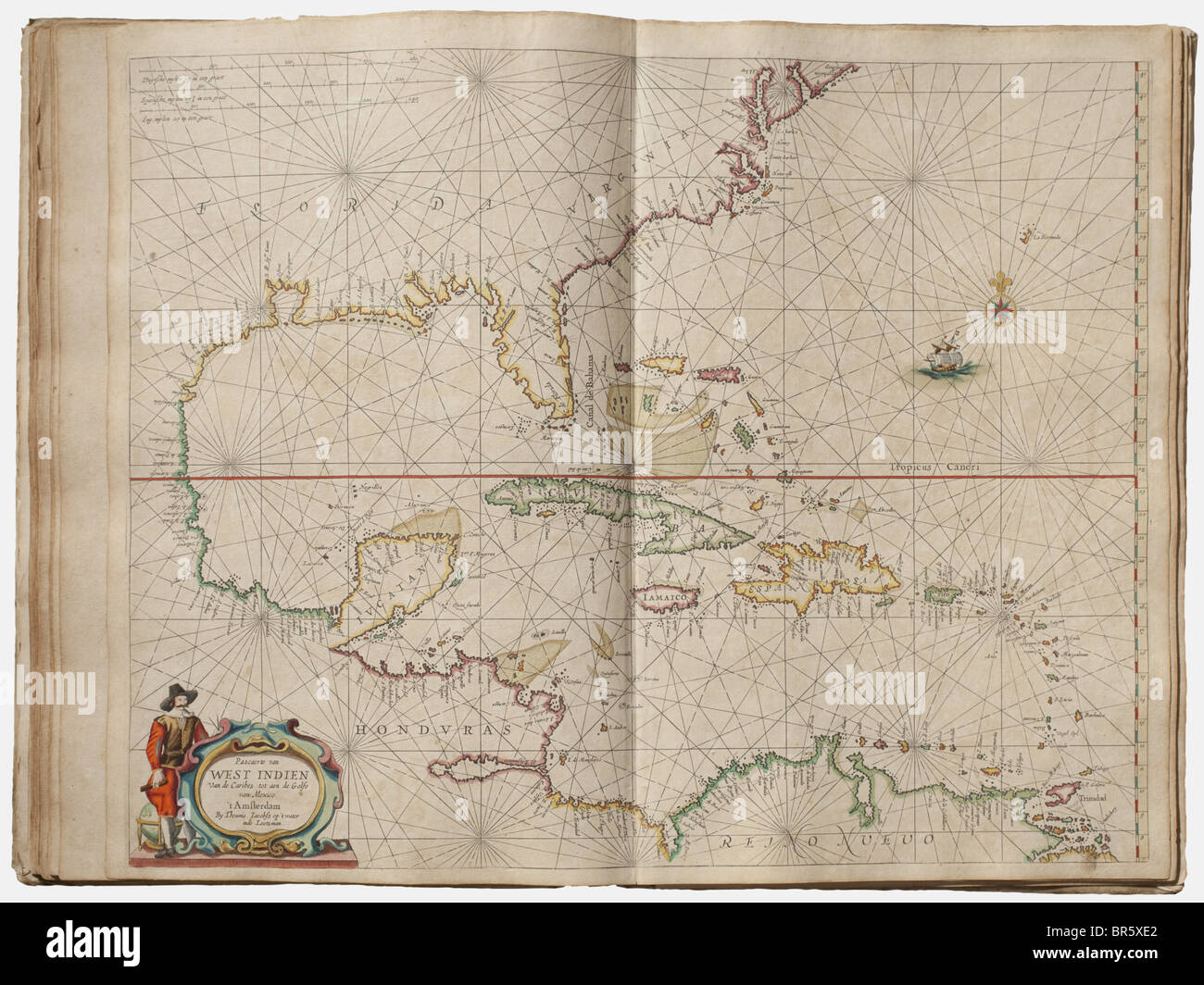 Pieter Goos, 'de Zee Atlas ofter Water-Weereld', una colección de 24 mapas  náuticos, Amsterdam ca. 1666 Cartas marítimas de la primera edición del  conocido atlas náutico que originalmente contenía 56 mapas, finamente