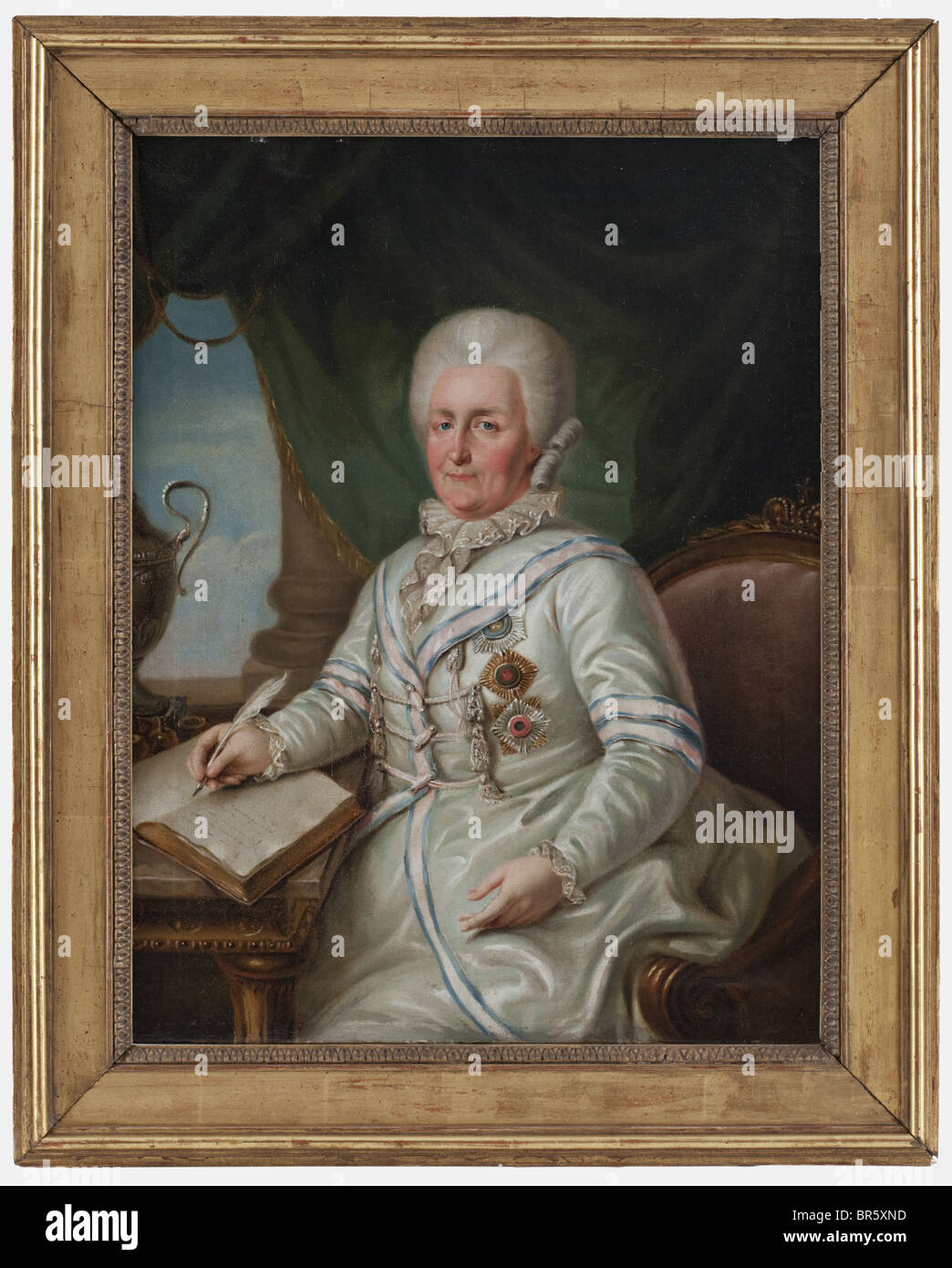Catalina la Grande (1729 - 1796), una mitad de la longitud de la Tsarina  rusa, 1809 aceite sobre lienzo, firmado en la parte inferior derecha 'C.  Arsenieff nee C. esse Kashowsky y