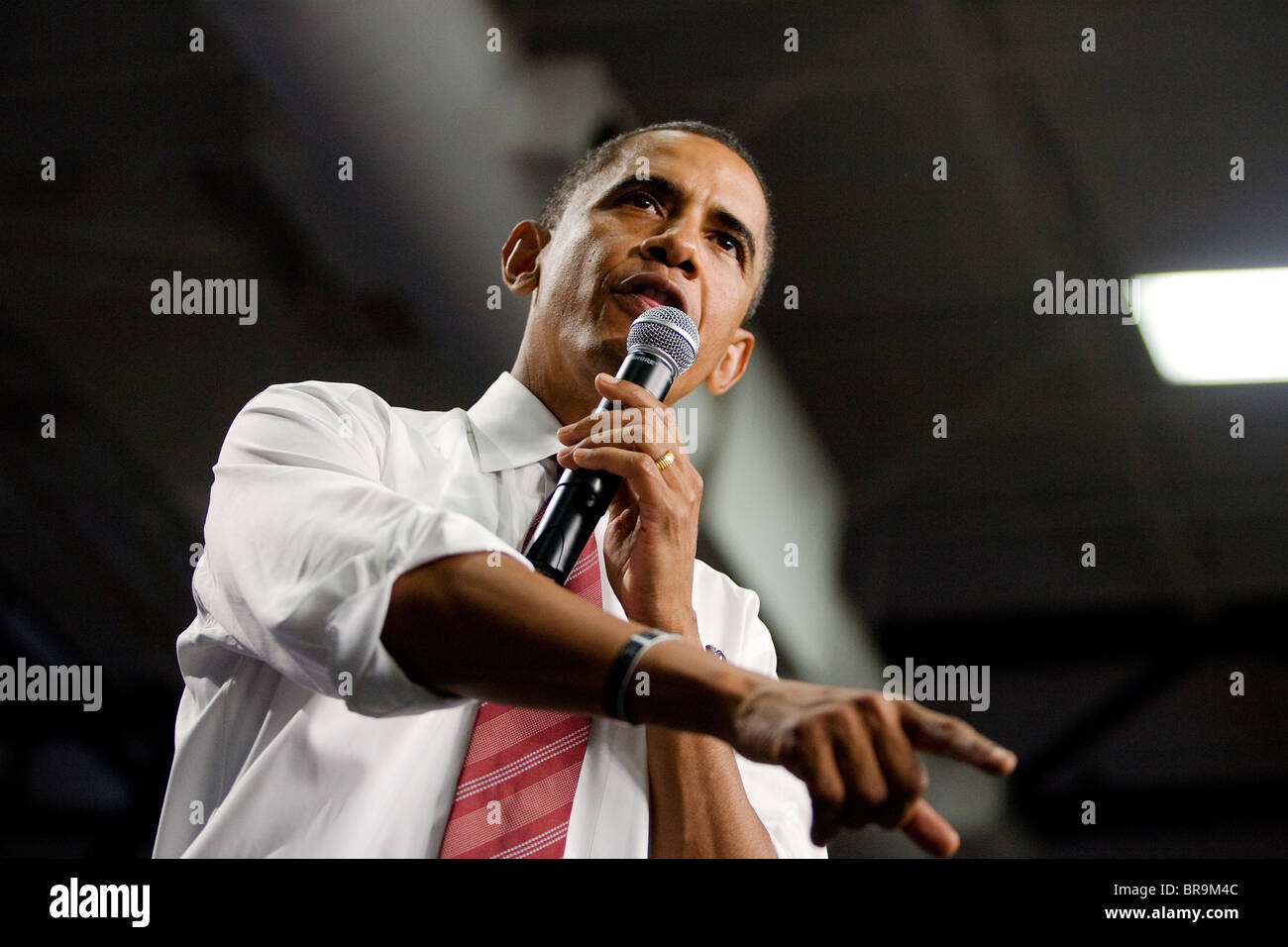 El senador Barack Obama en Albuquerque, N.M. Foto de stock