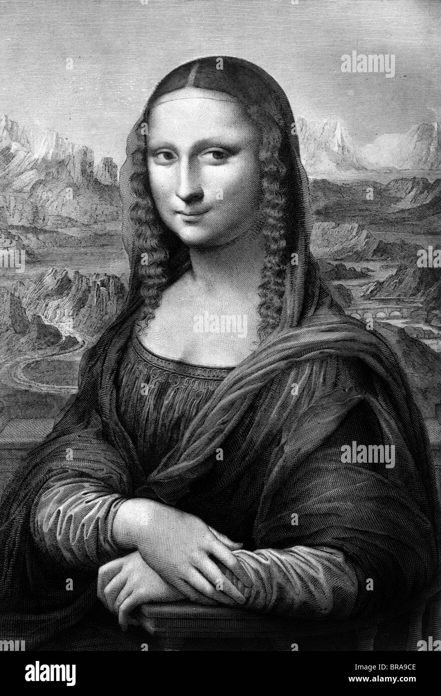 1500s la pintura de la MONA LISA DE LEONARDO DA VINCI circa 1503 Fotografía  de stock - Alamy
