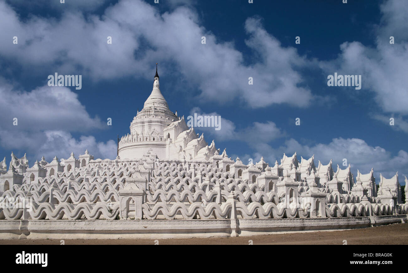La Pagoda Hshinbyume, Mingun, la división de Mandalay, Myanmar (Birmania) Foto de stock