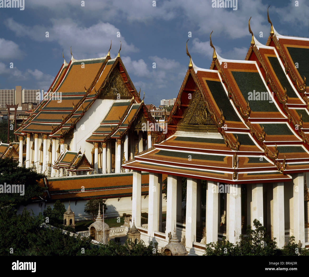 Wat Suthat de Bangkok, Tailandia, el sudeste de Asia, Asia Foto de stock
