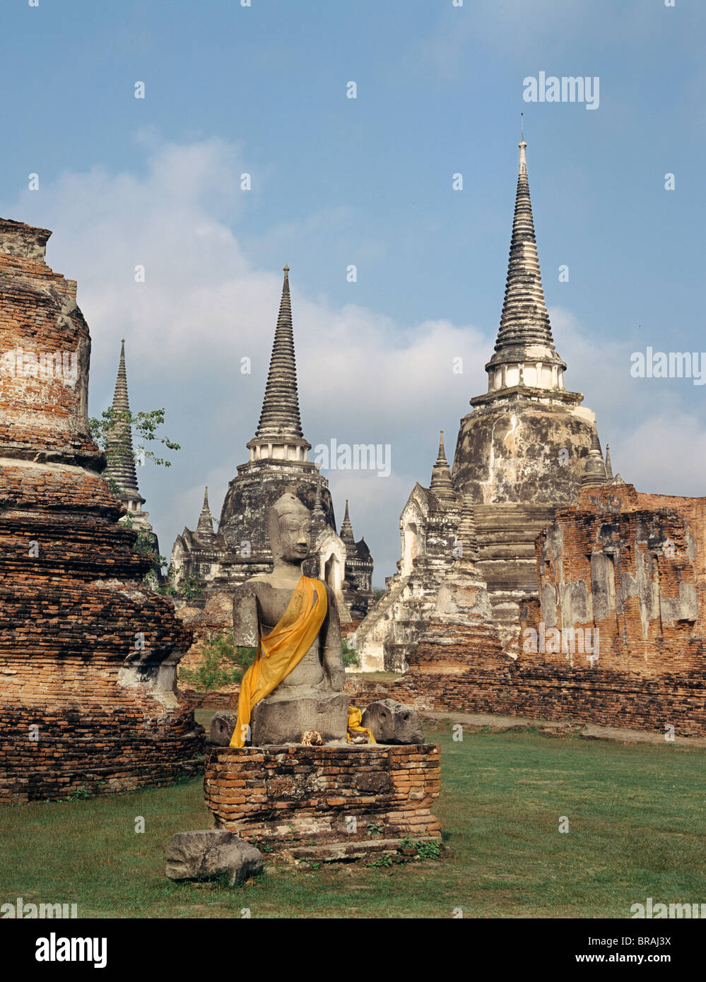 Wat Phra Si Sampet, Ayutthaya, Sitio del Patrimonio Mundial de la UNESCO, Tailandia, el sudeste de Asia, Asia Foto de stock