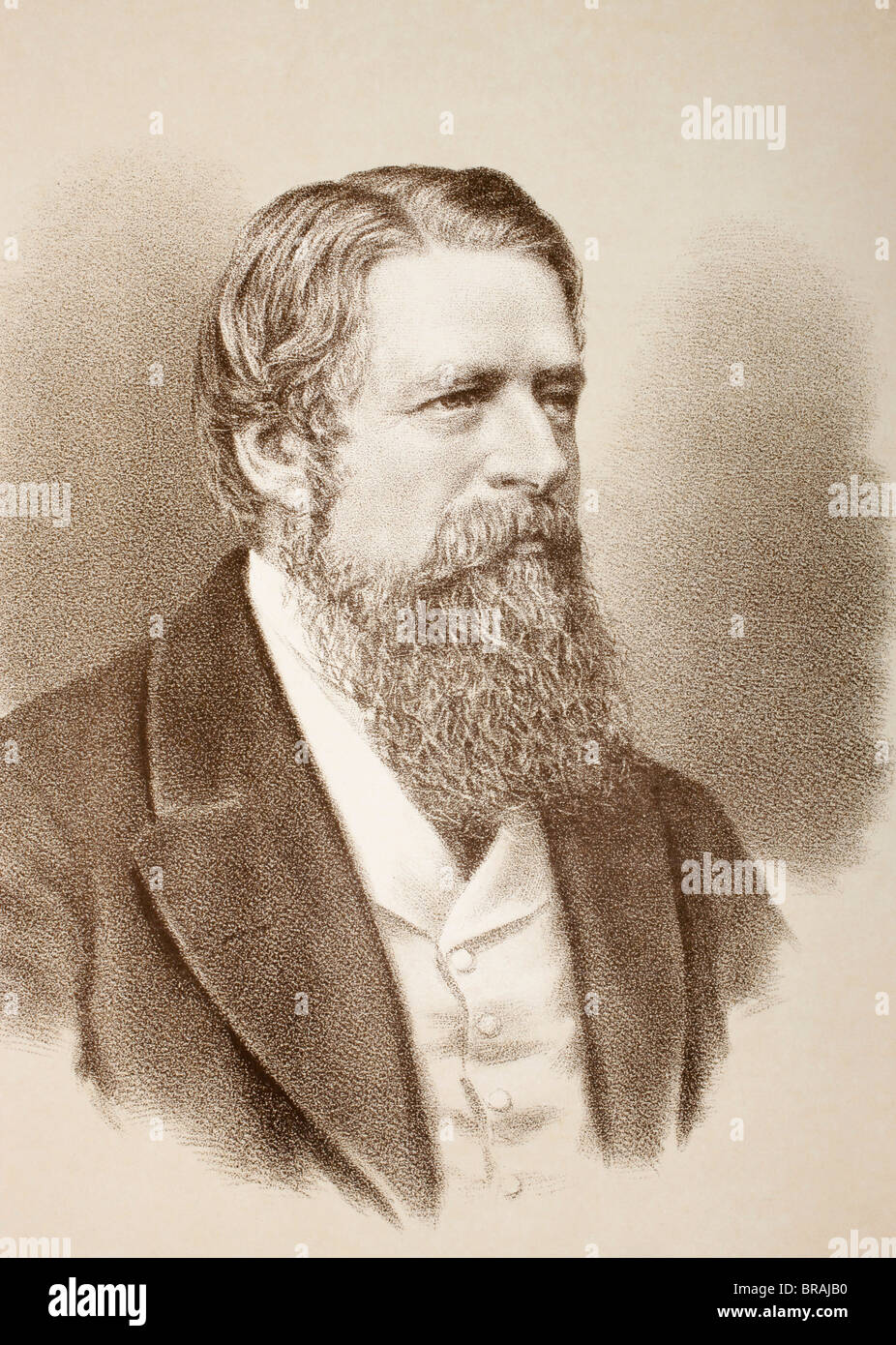 Henry Stafford Northcote, 1r Earl de Iddesleigh, 1818 - 1887. Político conservador británico. Foto de stock