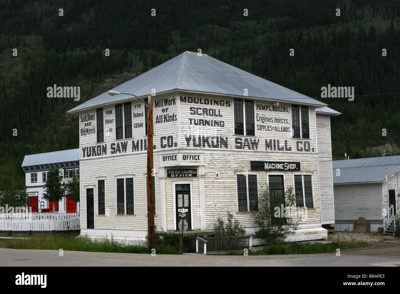 Imágenes de la ciudad de Dawson City, Yukon, Canadá Foto de stock