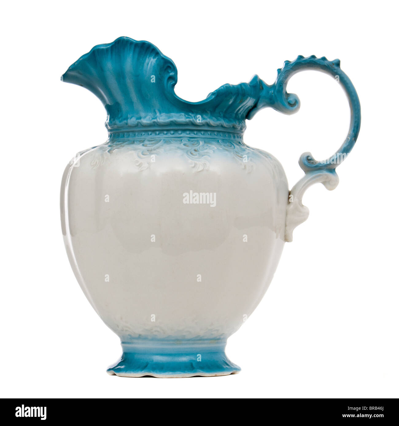 Antigüedades victorianas (c.1890) ornamentada Alfred Meakin jarra de agua / lavado Foto de stock