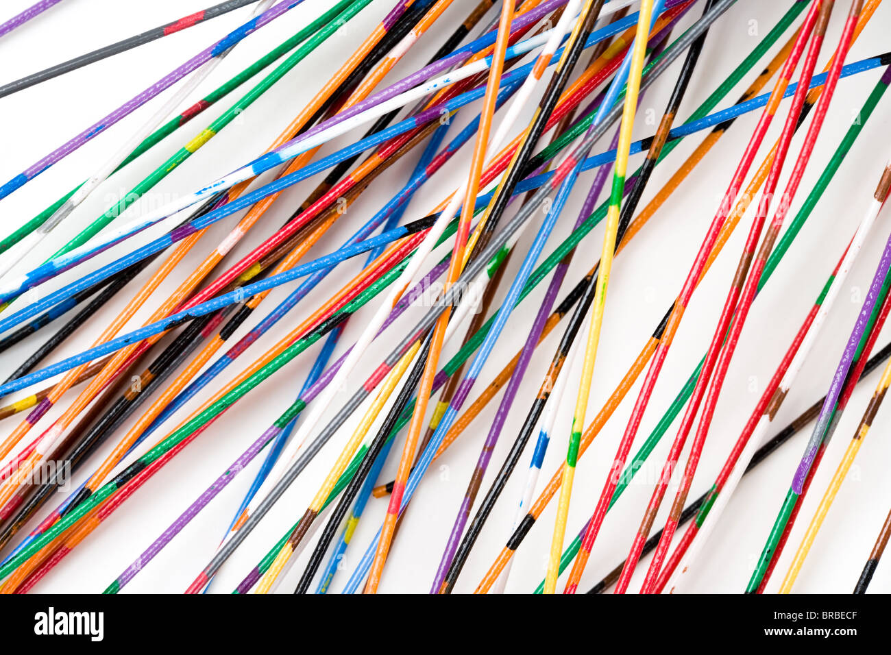 Cable de colorido, el concepto de comunicación, línea de datos Foto de stock