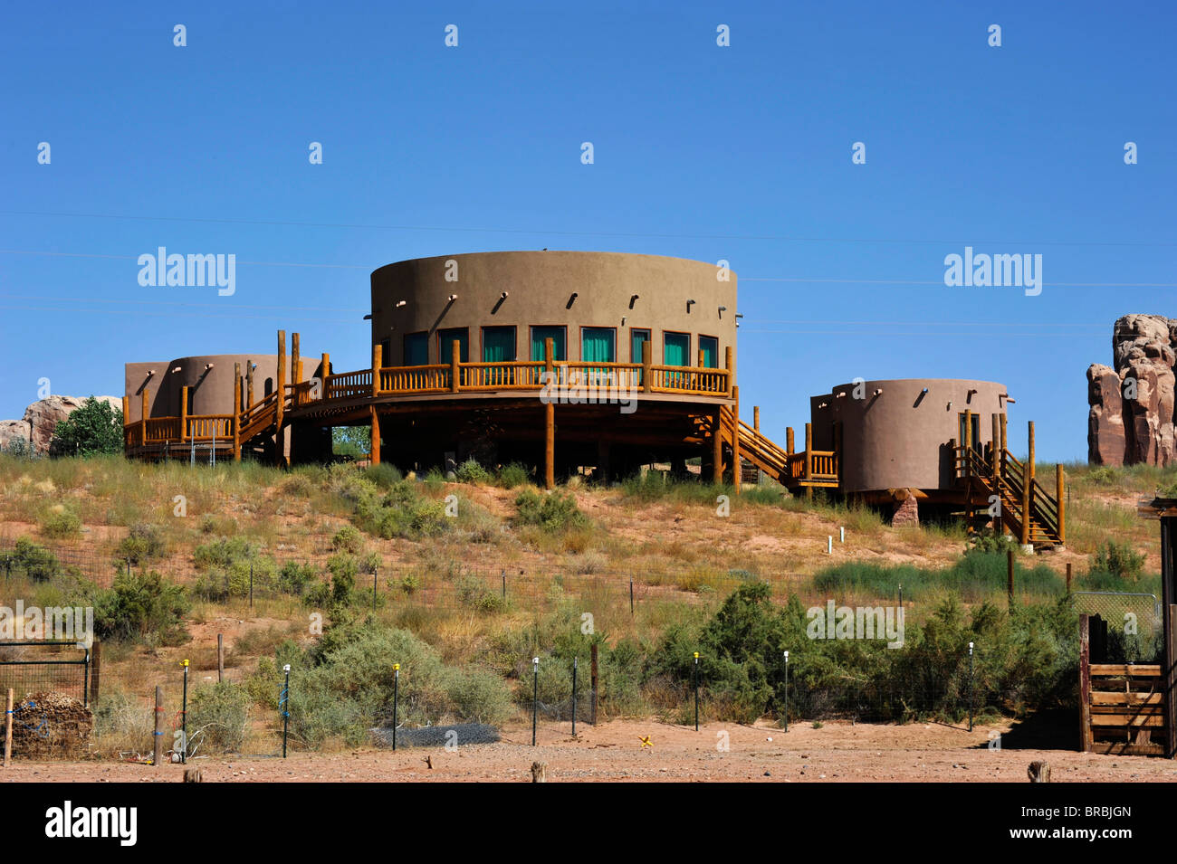 Casa de vacaciones desierto Bluff Arizona EE.UU. Foto de stock