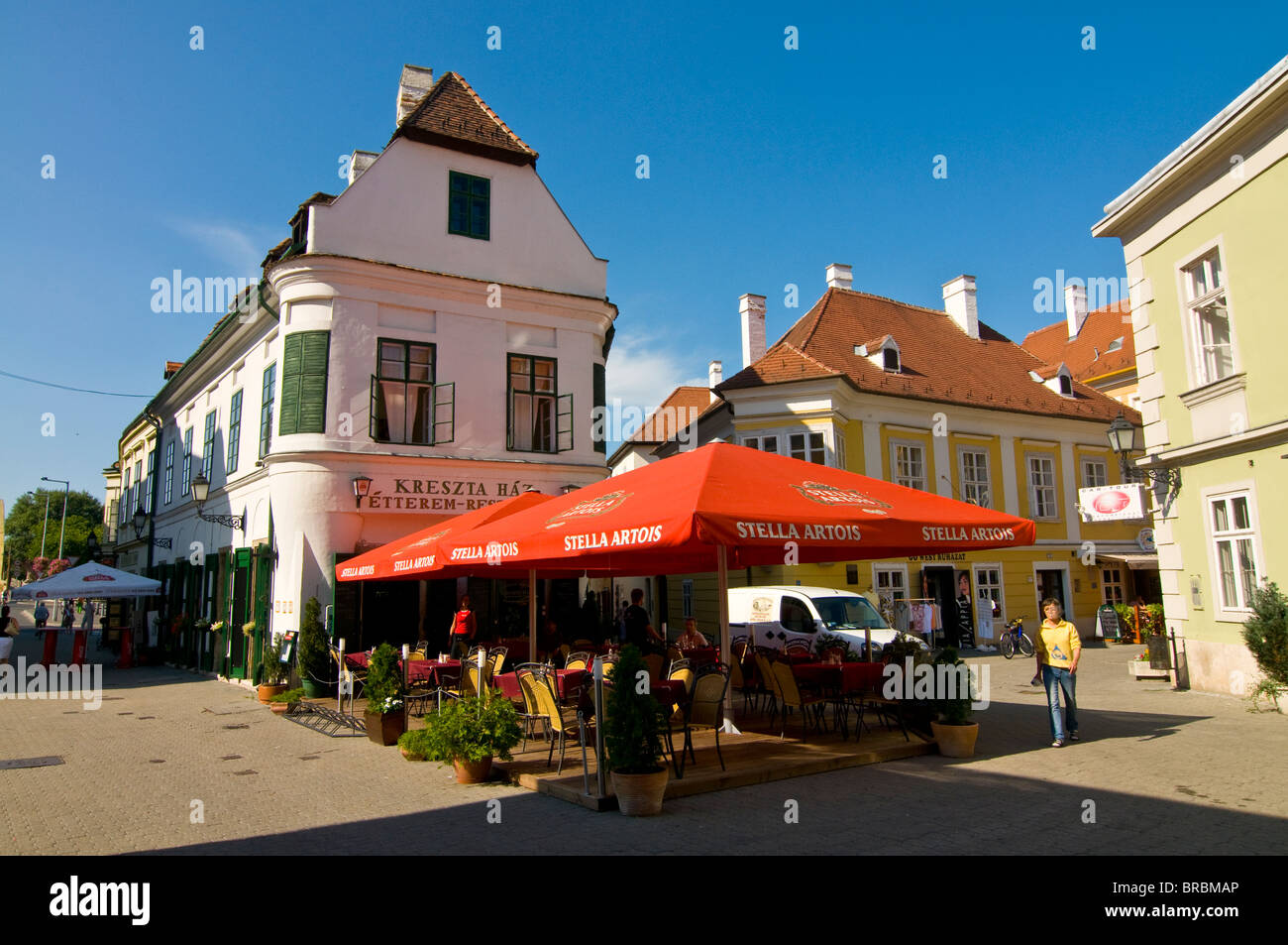 La ciudad de Gyor, Hungría Foto de stock