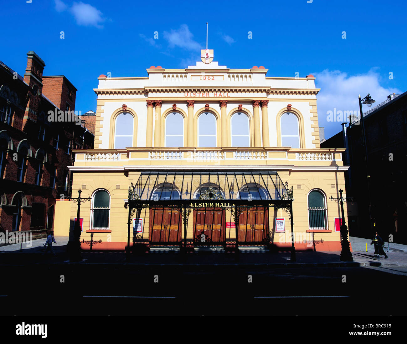 El Ulster Hall de Belfast, Irlanda del Siglo 19 Edificio que ahora es una sala de conciertos Foto de stock
