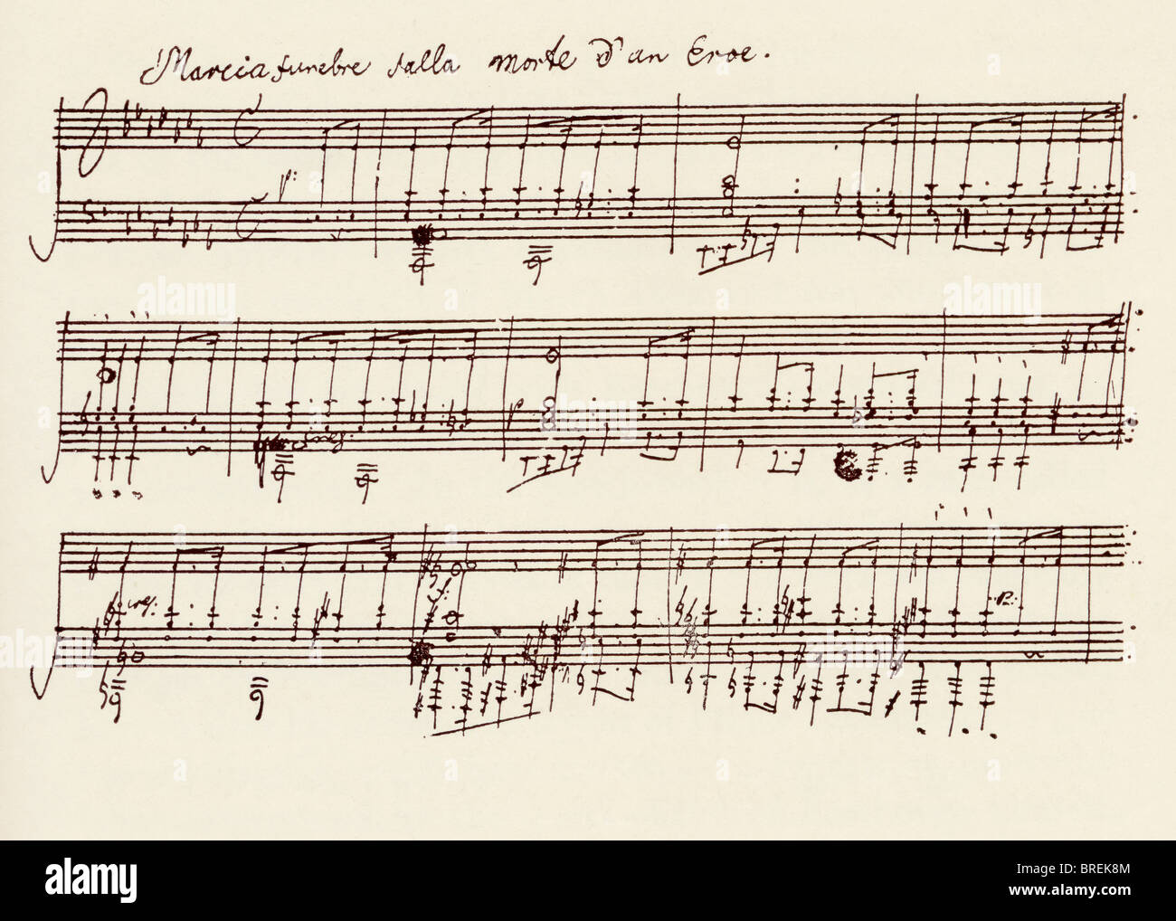 Beethoven score fotografías e imágenes de alta resolución - Alamy
