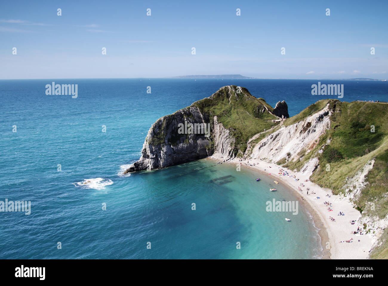 La costa de Dorset, Inglaterra,Reino Unido Foto de stock