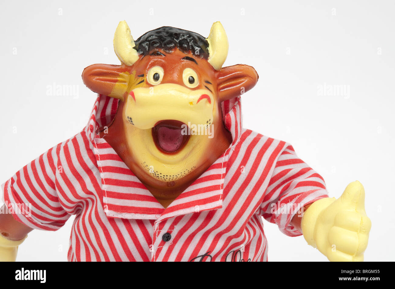 Moldeables Bully juguete, mascota de la diana del programa de TV. Foto de stock