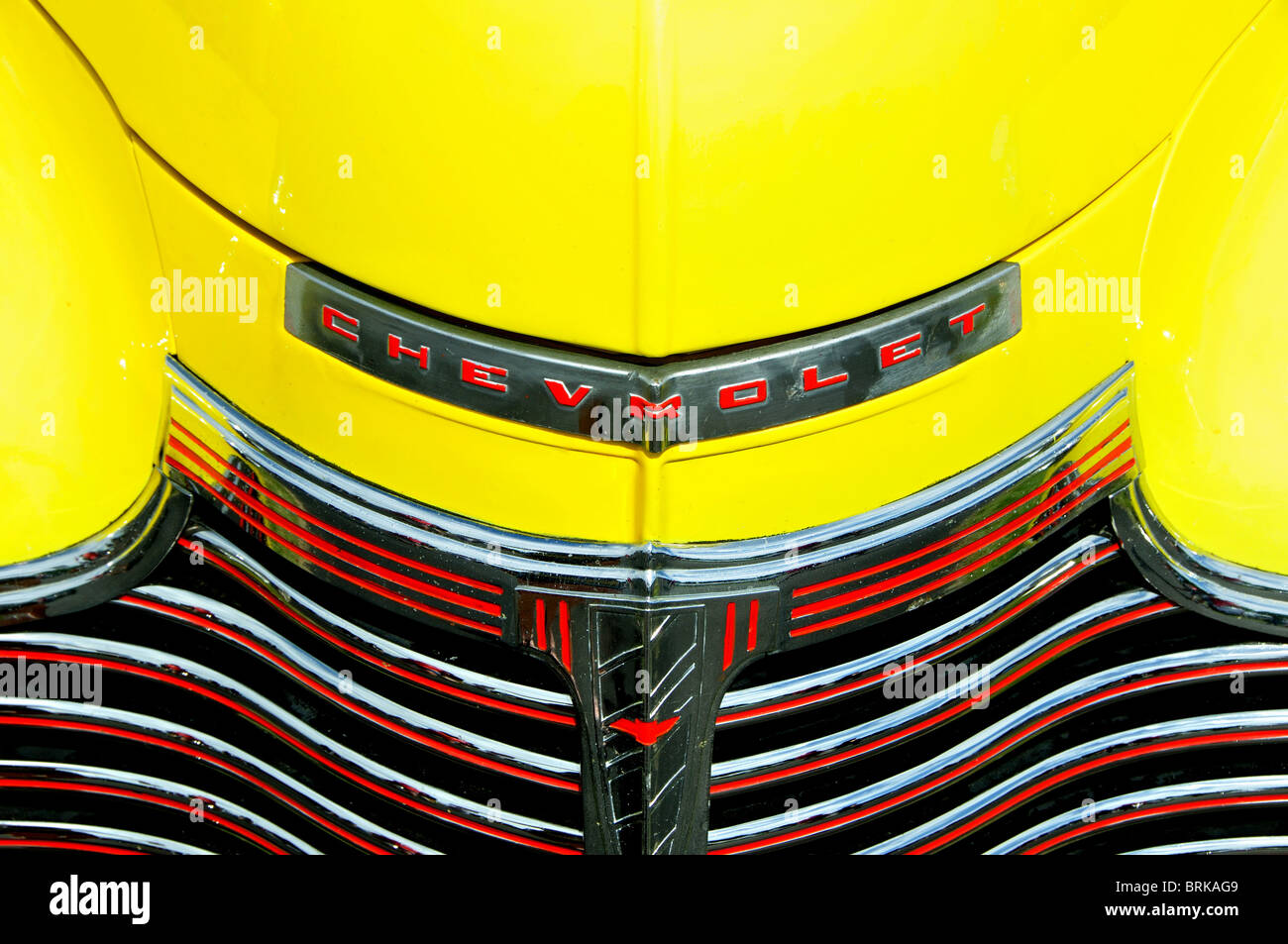 1941 Chevrolet Master Deluxe, el capó y la parrilla Fotografía de stock