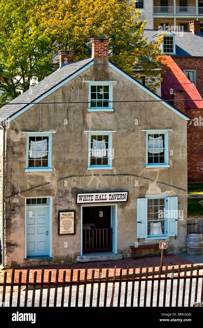 White Hall Tavern, de Harpers Ferry, Virginia Occidental Foto de stock