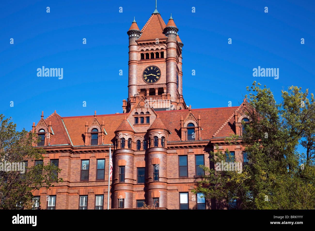 Histórico, Courthouse en Wheaton Foto de stock