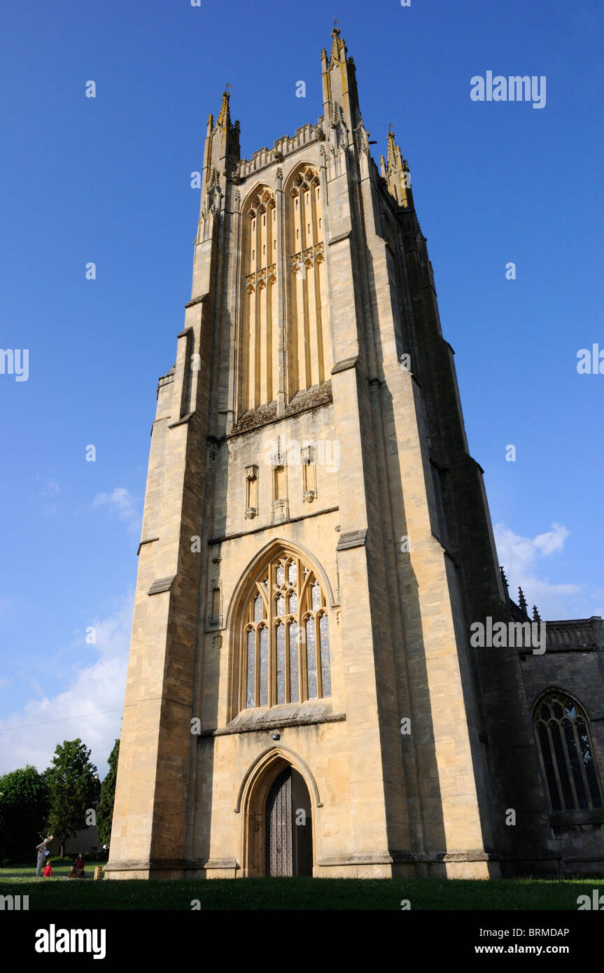 La iglesia de St Cuthbert, Wells Foto de stock