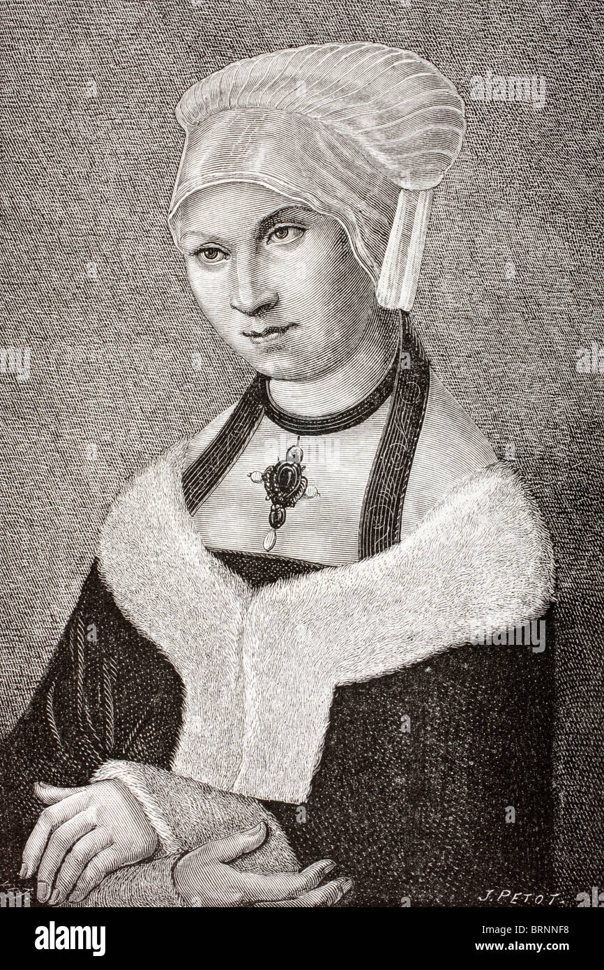 Bárbara de Polonia, 1478 - 1534. La princesa de Polonia y duquesa de Sajonia. Foto de stock