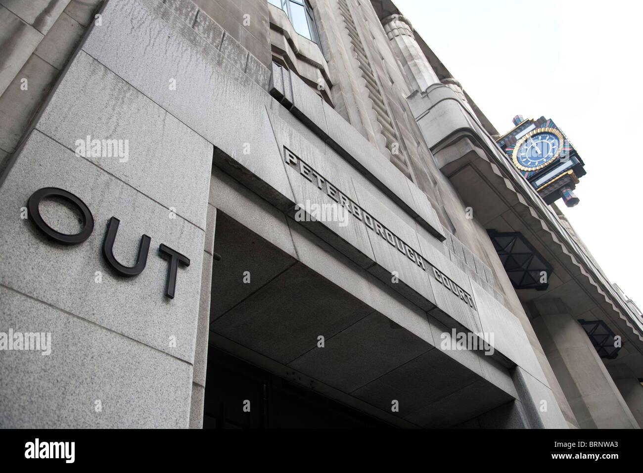 Goldman Sachs International Peterborough Tribunal de Fleet Street. Foto:Jeff Gilbert Foto de stock