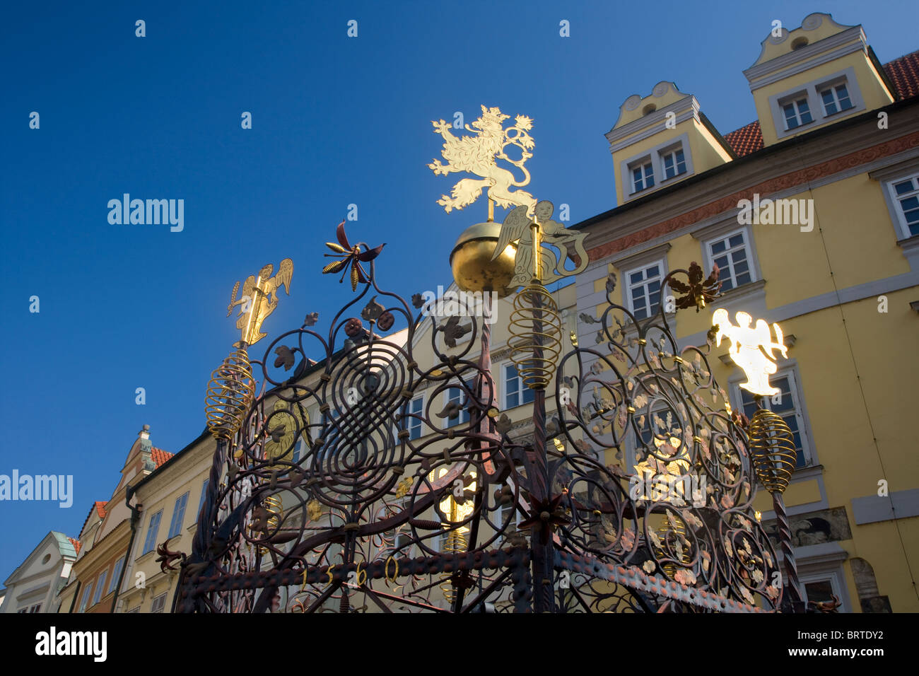 Estatua de la Calle, Praga Foto de stock