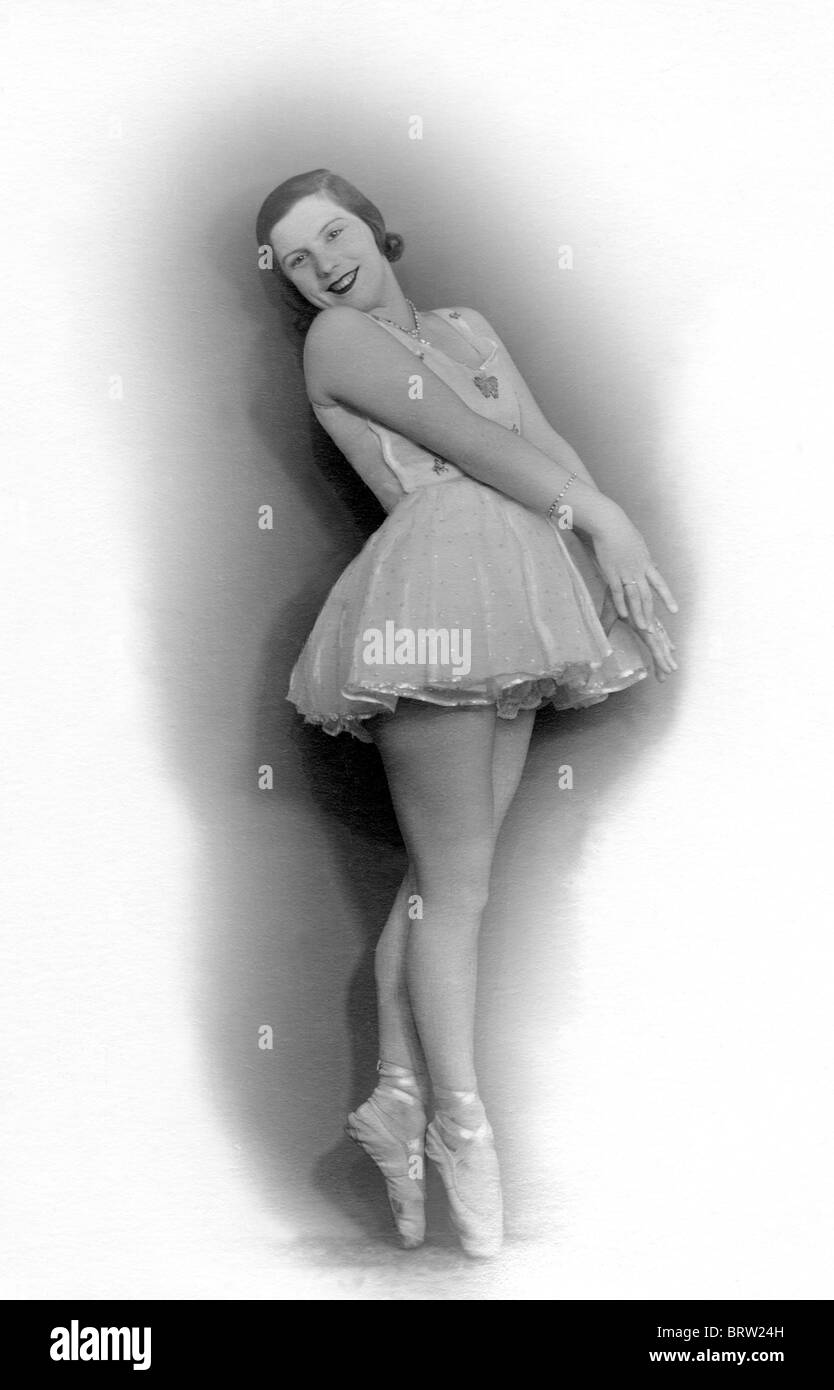 Bailarina, imagen histórica, ca. 1925 Foto de stock