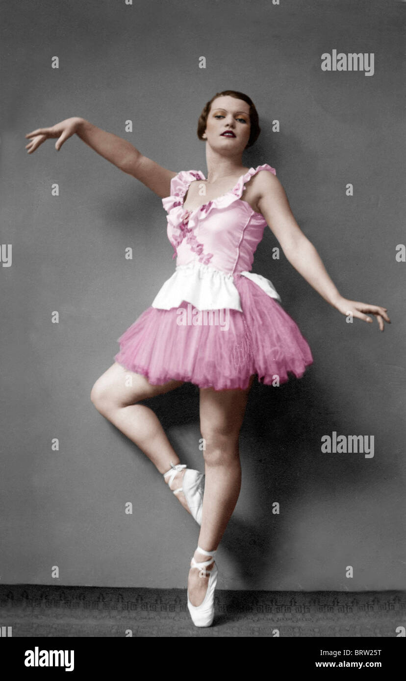 Bailarina, imagen histórica, ca. 1927 Foto de stock
