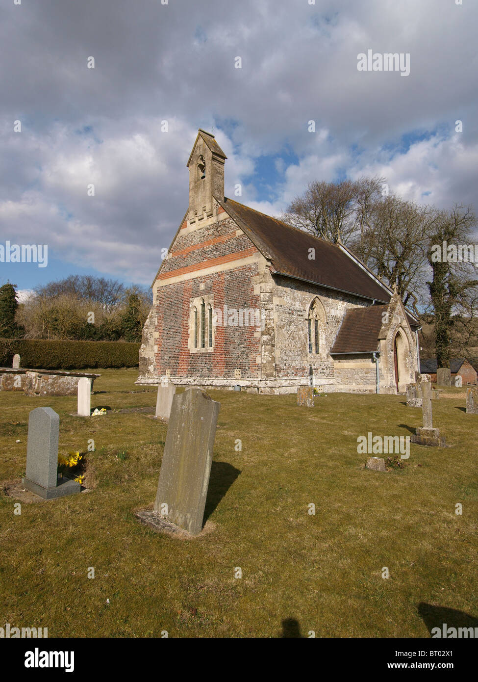 Huish Wiltshire, la Iglesia de San Nicolás Foto de stock