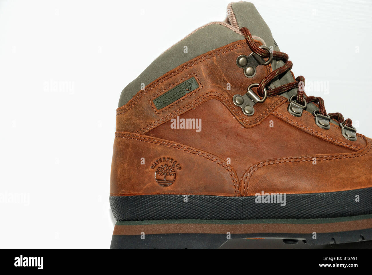 Los muchachos de Timberland botas de cuero de nubuck Fotografía de stock -  Alamy