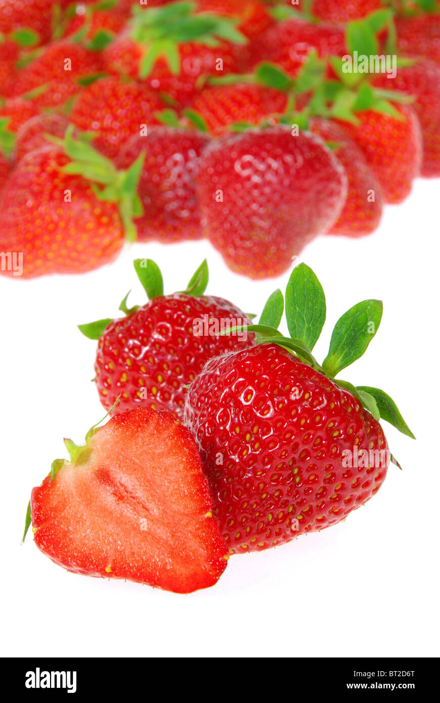 Erdbeere freigestellt - Fresa aislado 09 Foto de stock