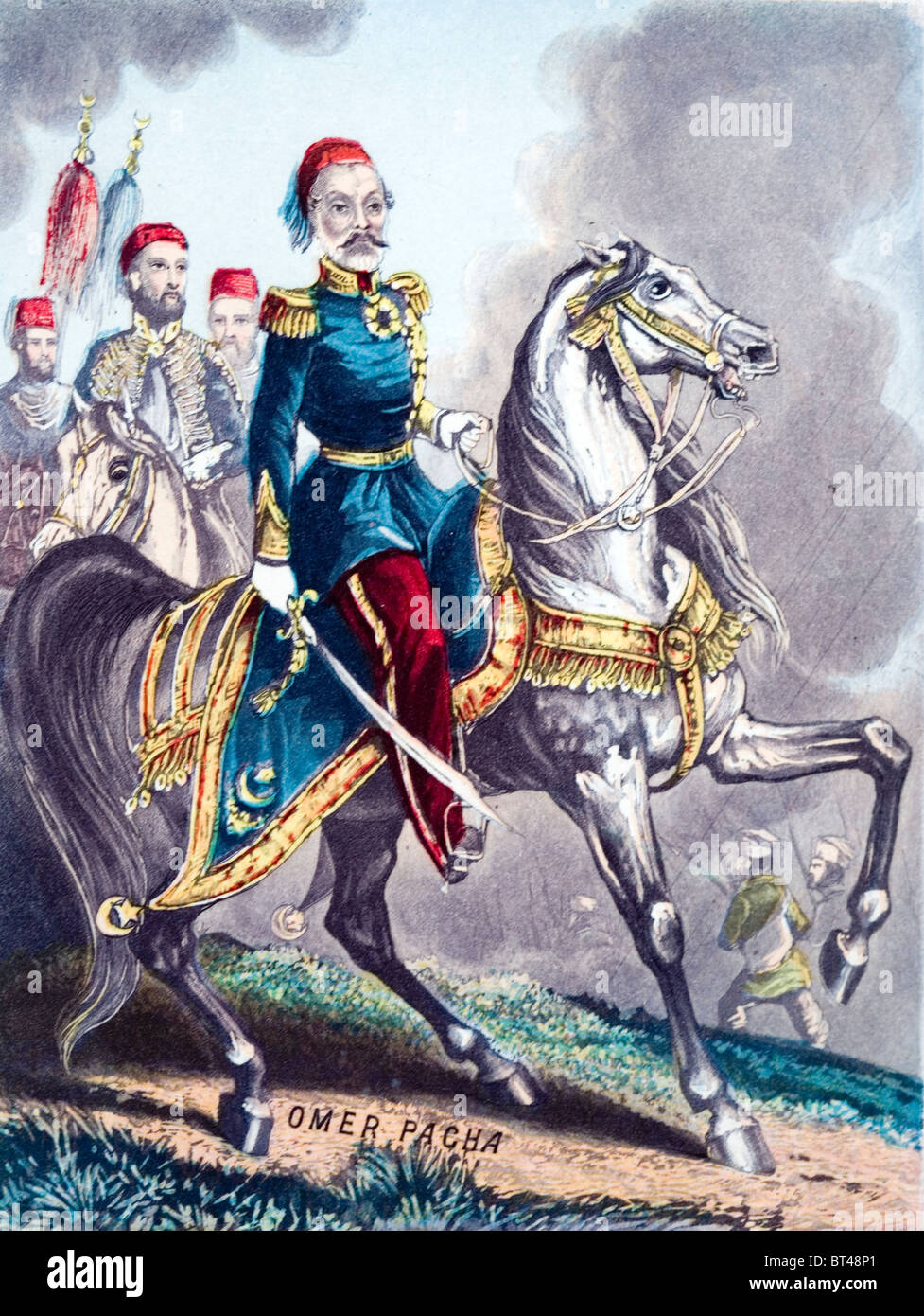 Omar Pasha Latas . General otomano. Foto de stock