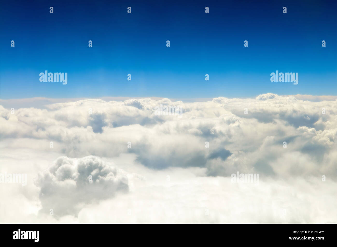 Vista aérea de Cielo y nubes de fondo Foto de stock