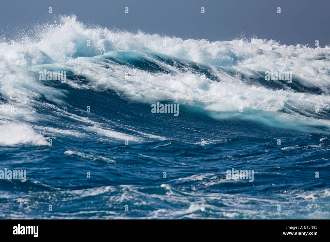 El mar embravecido en el Mar de Drake, Antarctica Foto de stock