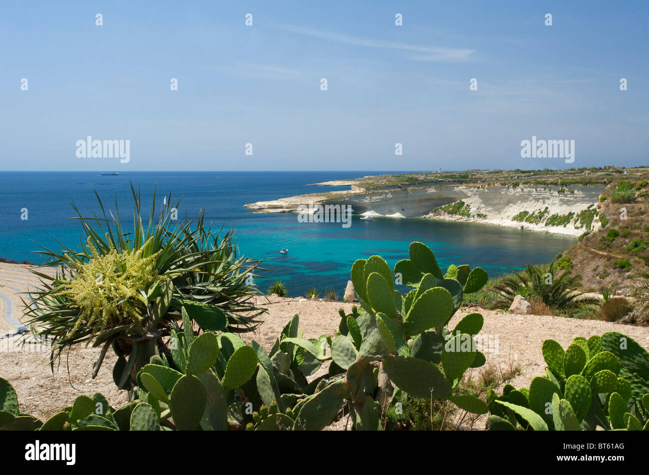 Peter's Pool, Malta Foto de stock