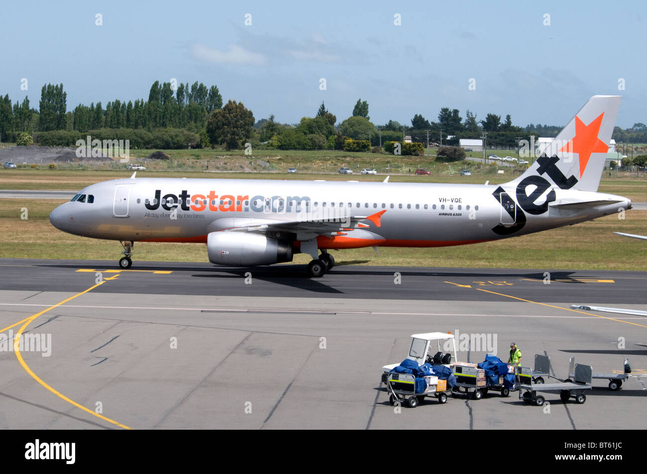 Aerolínea australiana jet star aerolínea air bus canguro insignia del logotipo de cola de 330, 737, 767, A330, aire, Airbus, Aviones, un avión de pasajeros Foto de stock