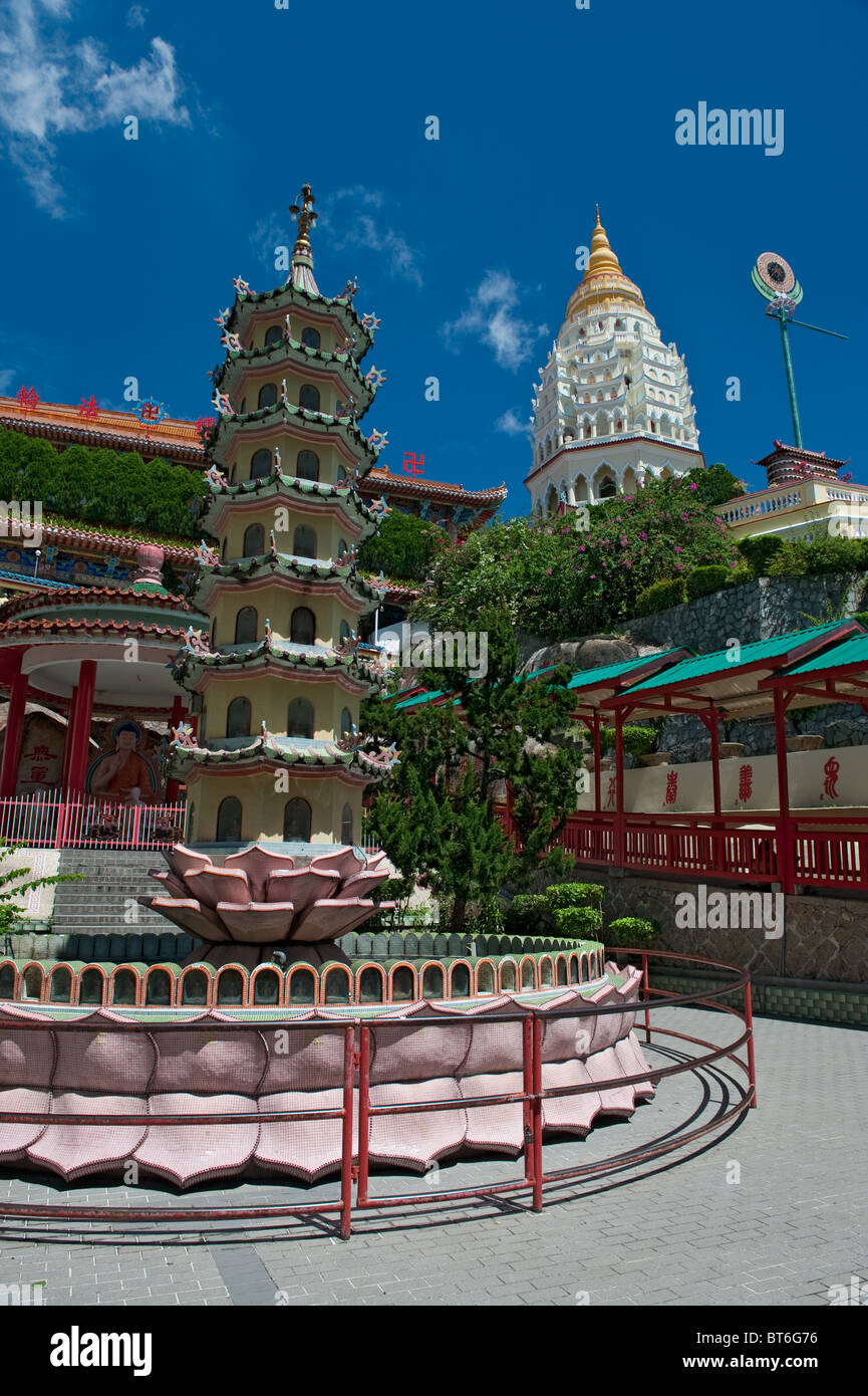 Templo Kek Lok Si en Penang, Malasia Foto de stock