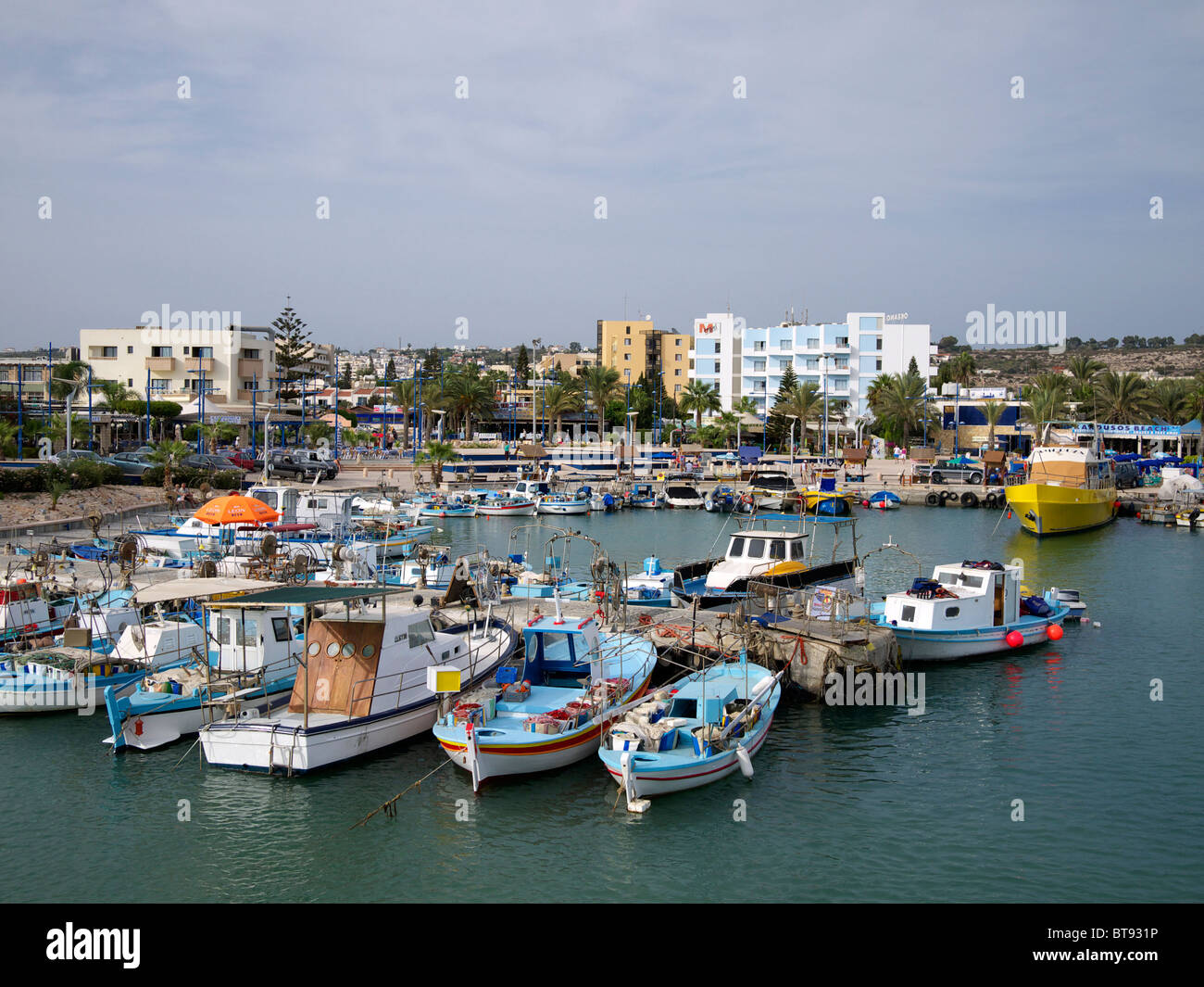 El puerto de Agia Napa, Chipre Foto de stock