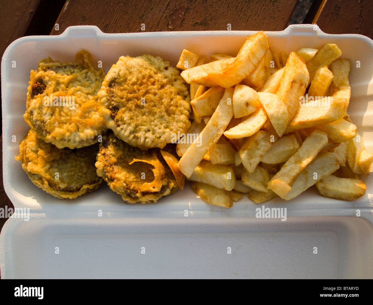 Haggis y chips Foto de stock