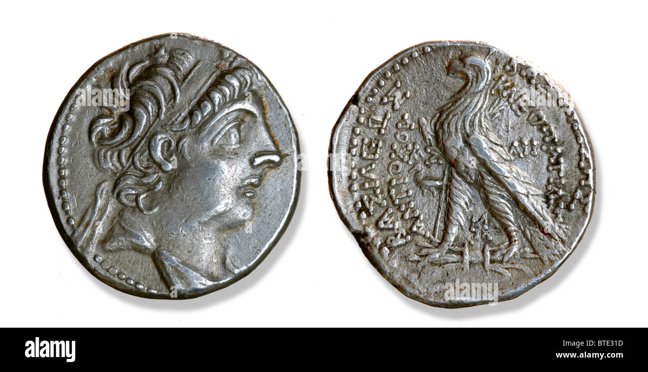 5403. El rey Antíoco IX Cyzicenus Selucid, BC 115-95 Foto de stock