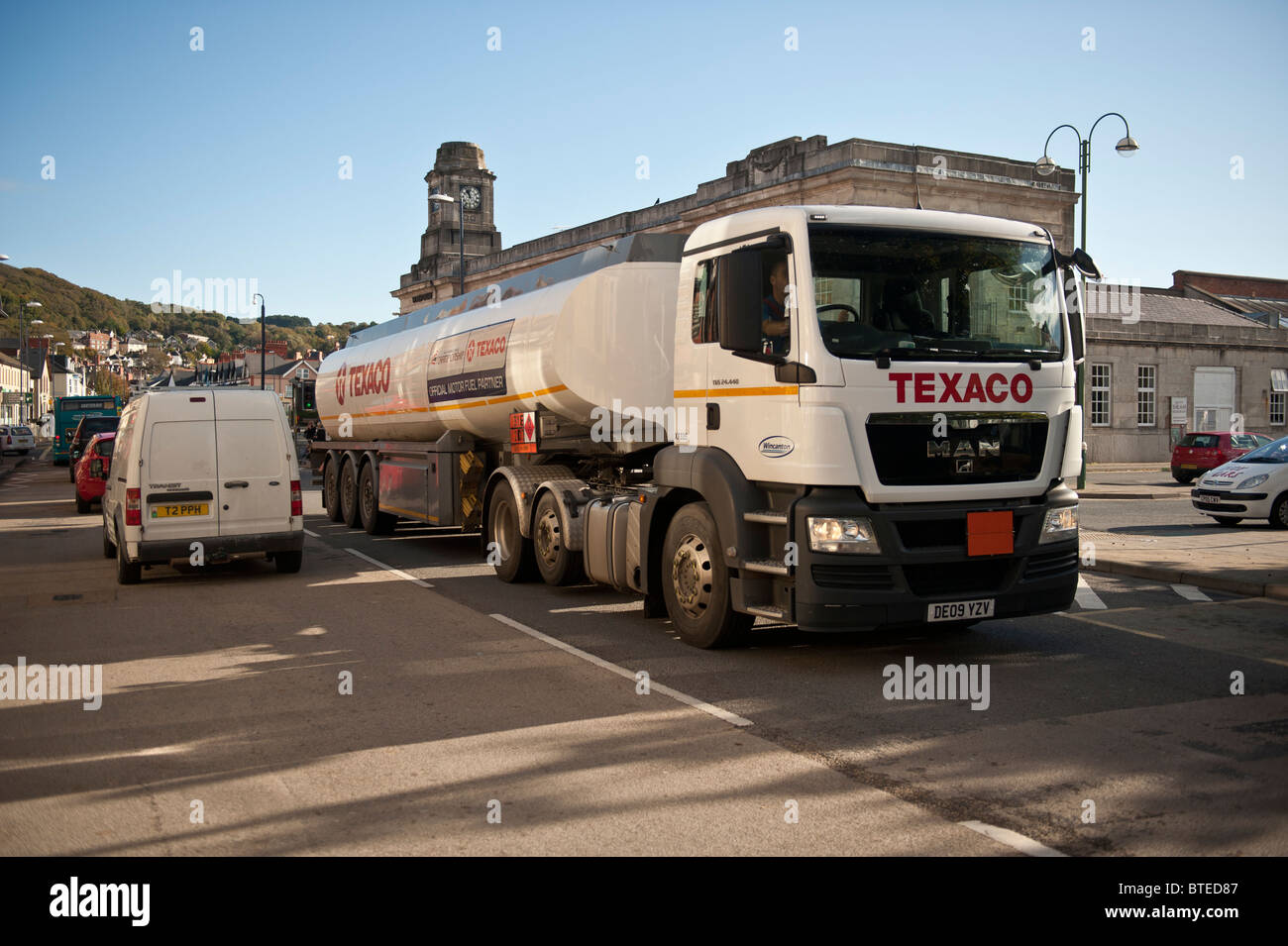 Texaco petrolero, REINO UNIDO Foto de stock