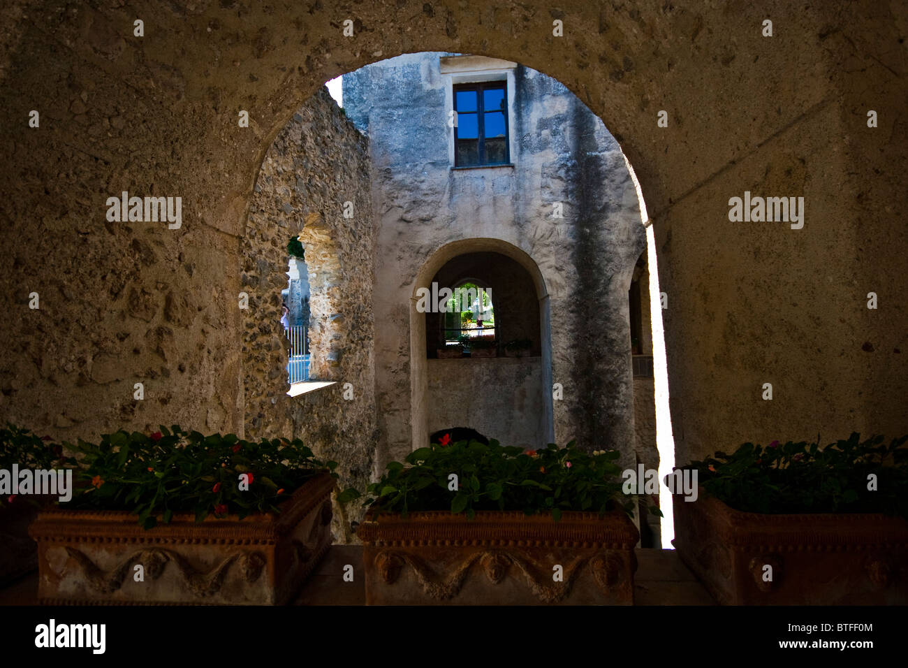 Villa Rufolo en Amalfi, Ravello (Italia) Foto de stock