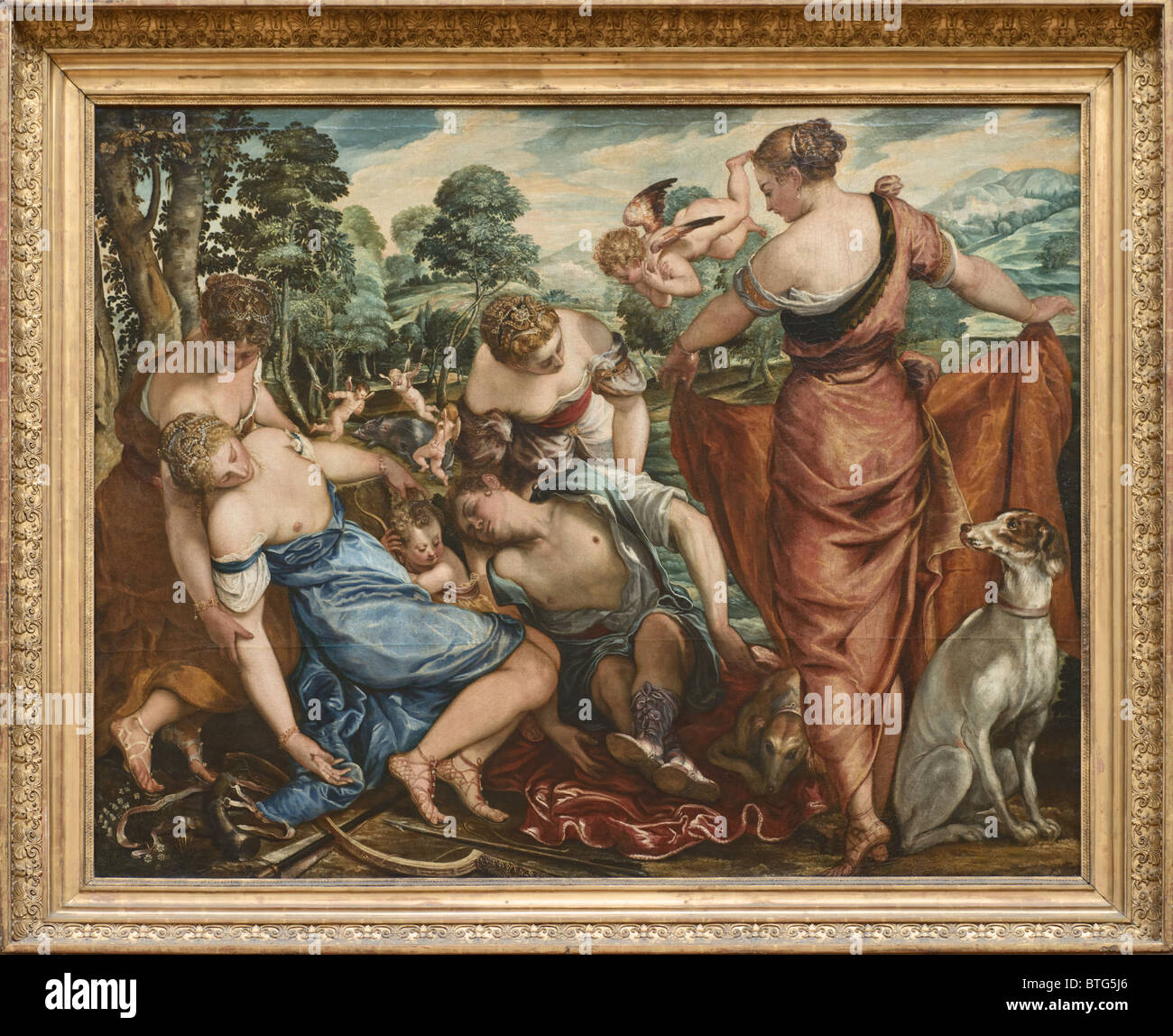 La muerte de Adonis por desconocido pintor septentrional, Venecia