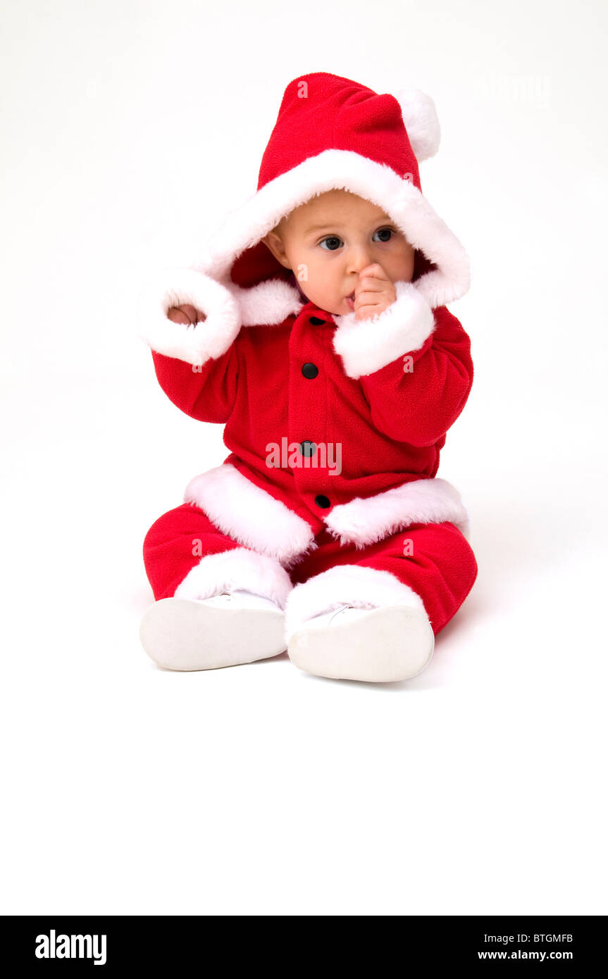 salida Megalópolis explosión Santa Claus bebé vestidos para Navidad Fotografía de stock - Alamy