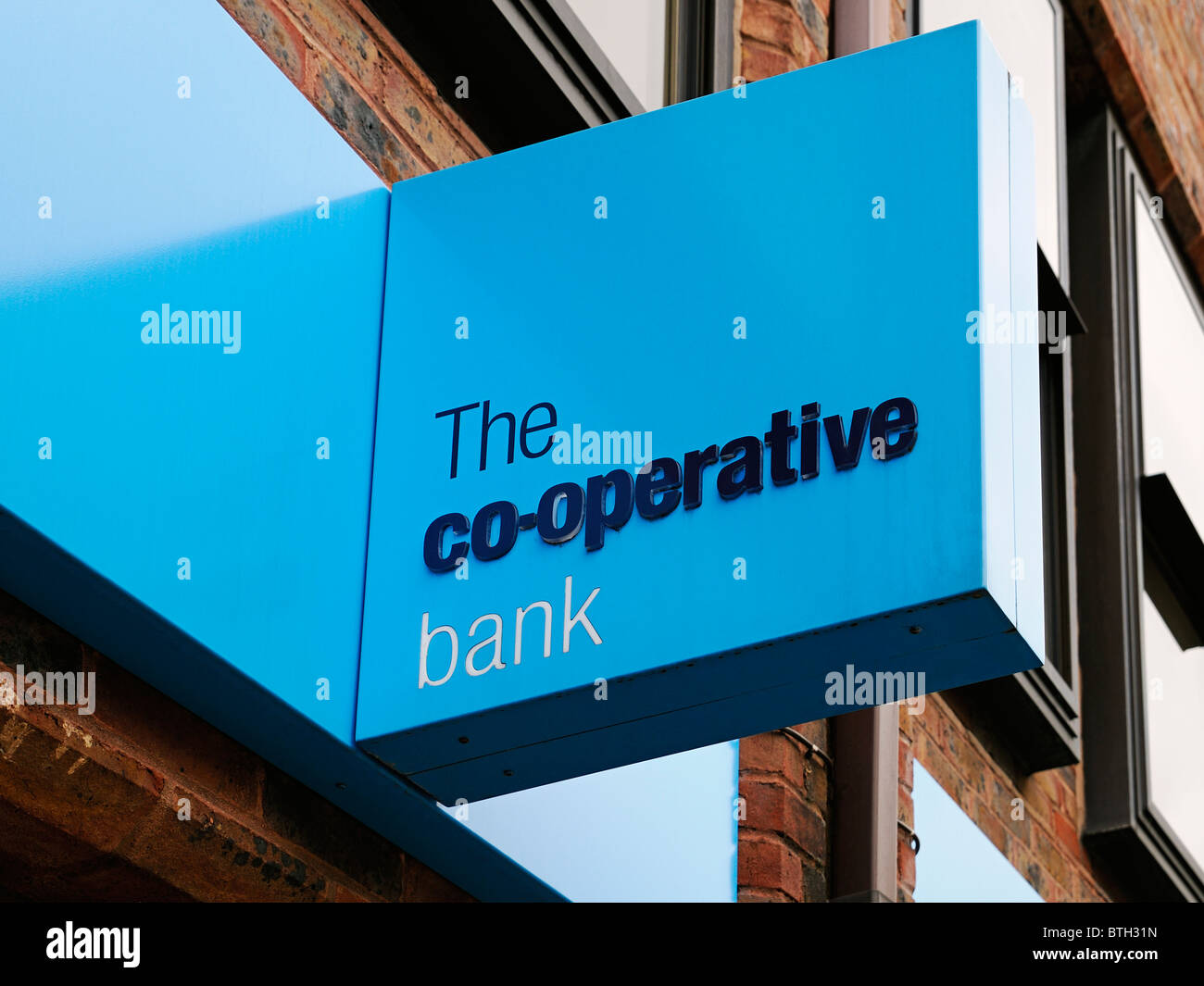 El Banco Co-Operative signo, Oxford, Reino Unido. Foto de stock