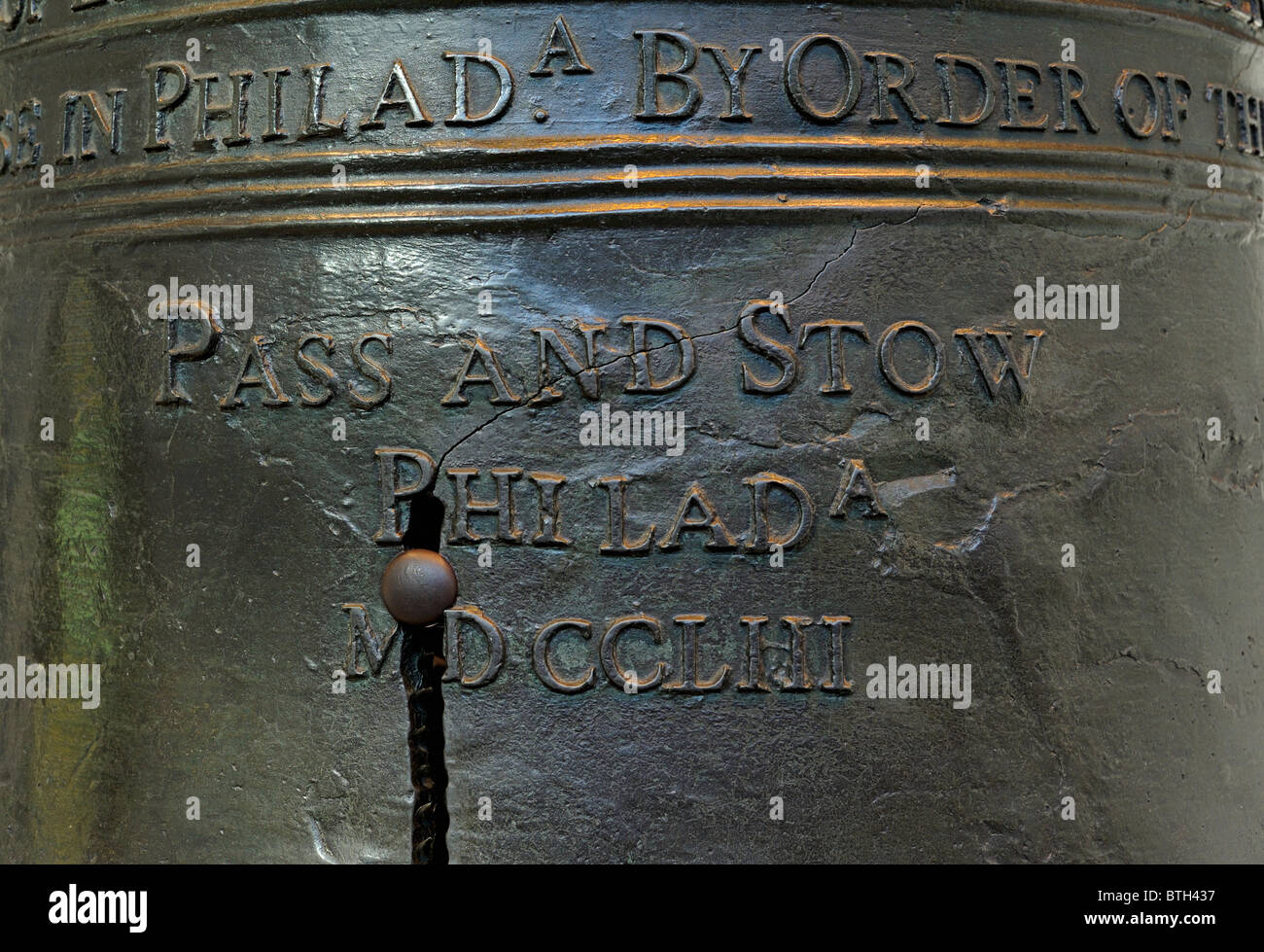 Liberty Bell, Philadelphia, Pennsylvania, EE.UU. Foto de stock