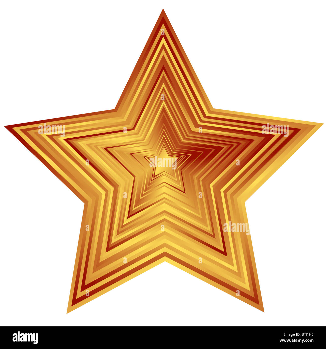 Estrella de bronce Foto de stock