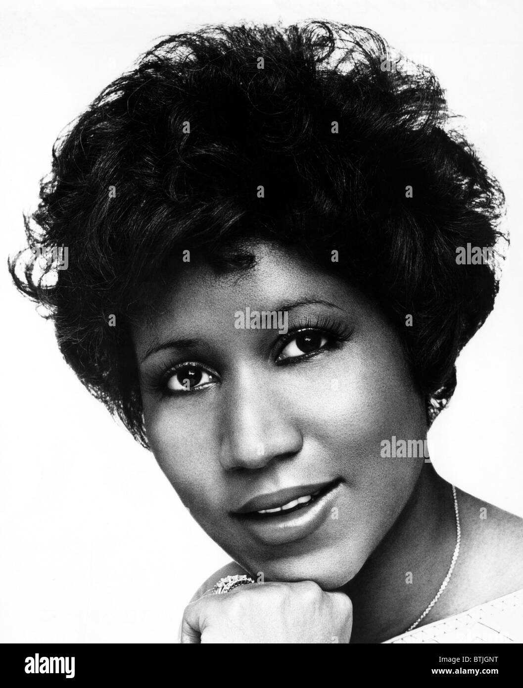 Aretha Franklin, 1970. Cortesía de CSU Archives/Everett Collection. Foto de stock