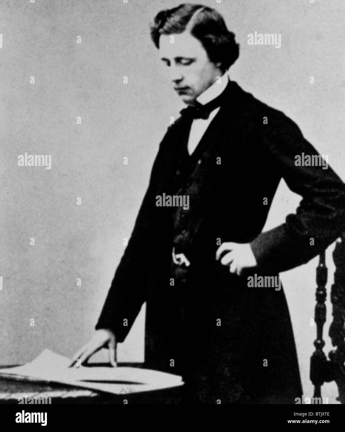 LEWIS CARROLL (Charles Lutwidge Dogson) a 25. Autor de Alice Wonderland, 1857 Foto de stock